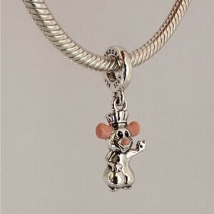 Pandora Ratatouille Remix Mouse Rat Cook Chef CHARM With Gift Pandora Box #241